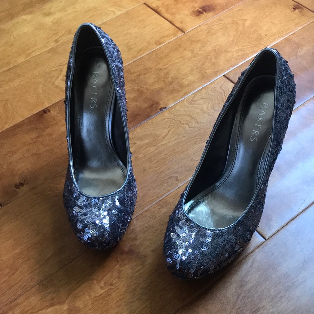 Bakers sparkle sequin heels, perfect for new years or Christmas!